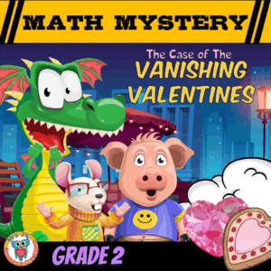 Valentines Day Math Mystery 2nd grade Activity