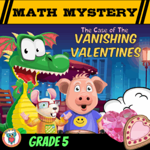 Valentine's Day 5th Grade Math Mystery Worksheets Vanishing Valentines